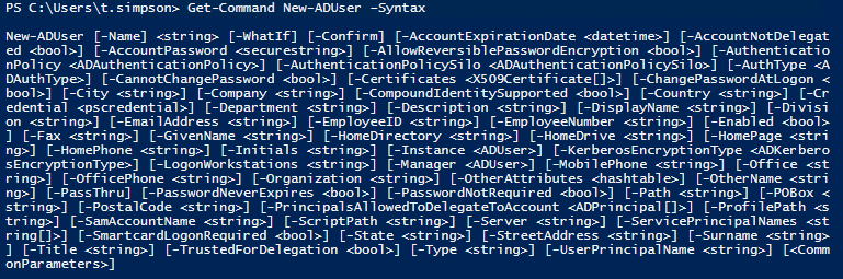 Create New User Accounts in Active Directory using the New-ADUser Cmdlet