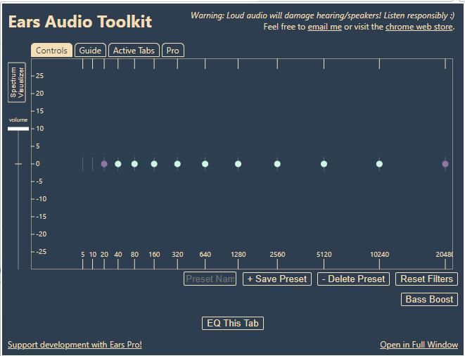 Ears: Bass Boost, EQ Any Audio