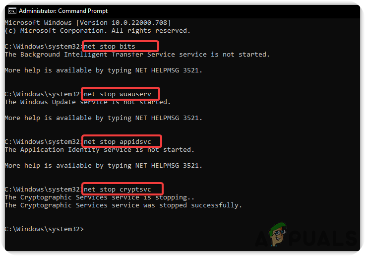 Reset Windows Update Component Services