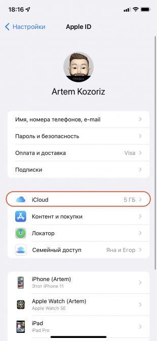 Как перекинуть фото и видео с iPhone на компьютер через «iCloud Фото»: перейдите в iCloud