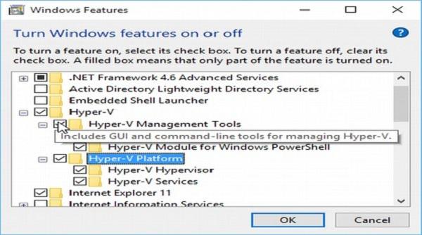 Особенность Hyper-V