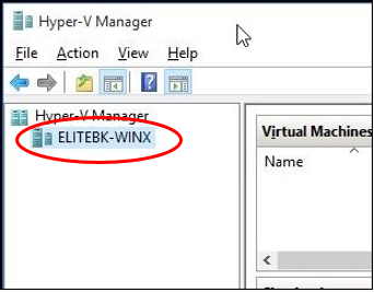 Диспетчер Hyper-V