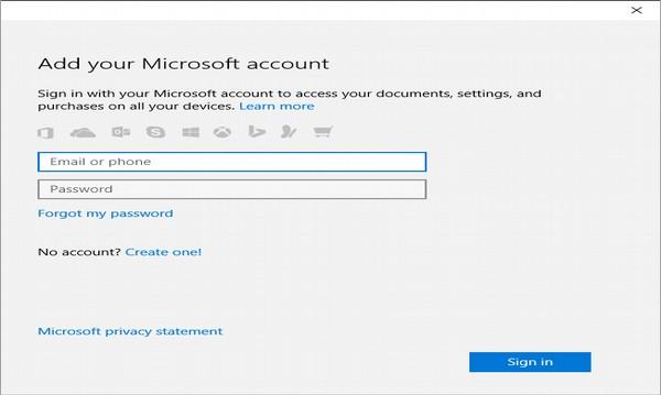 Учетная запись Microsoft
