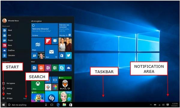 Рабочий стол Windows