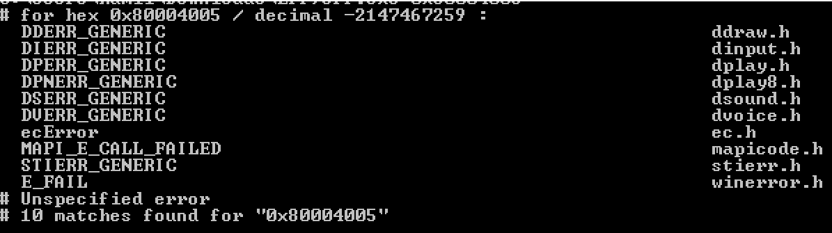 Как исправить ошибку 0x80004005