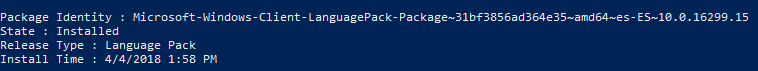 language packs known issue 1