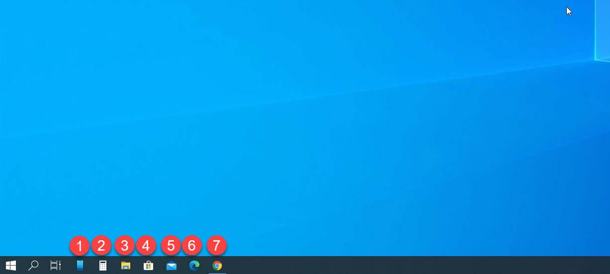 С помощью закрепления приложения на панели задач в Windows 10