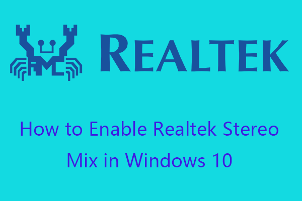 Realtek Stereo Mix