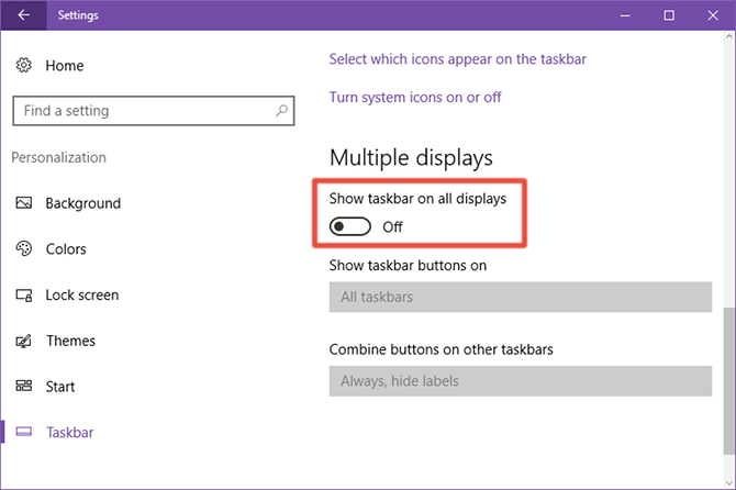 kak skryt panel zadach vtorogo monitora v windows 1
