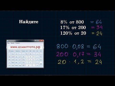 Как считать проценты на калькуляторе