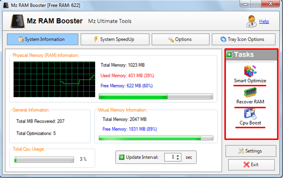 Mz RAM Booster