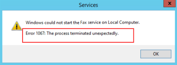 print spooler error 1067 windows 10
