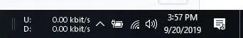 display internet speed task bar display