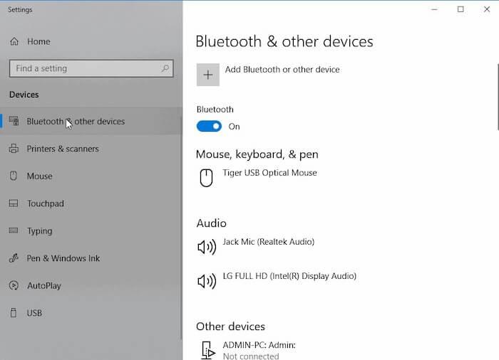 How to Turn Bluetooth On and Off on Windows 10 PC