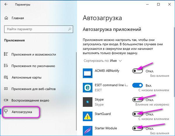 автозагрузка приложений