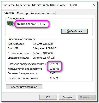 видеоадаптер Nvidia