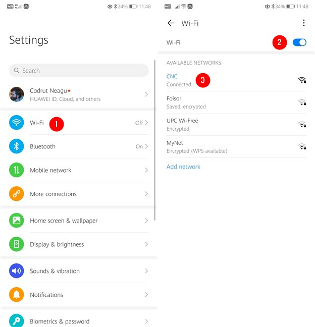 Включение Wi-Fi и подключение к беспроводной сети на Android-смартфоне