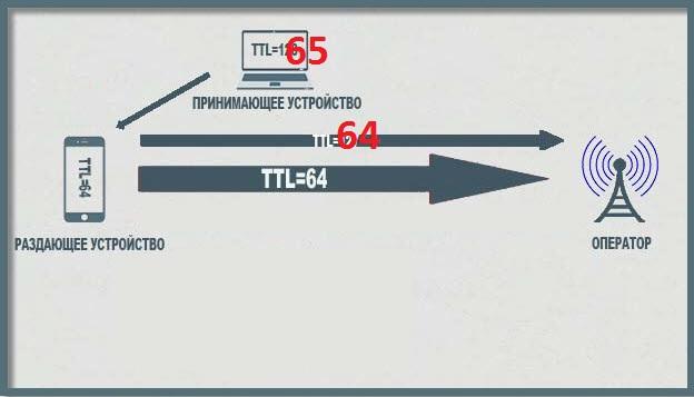 Что нам надо - TTL=65 на компьютере