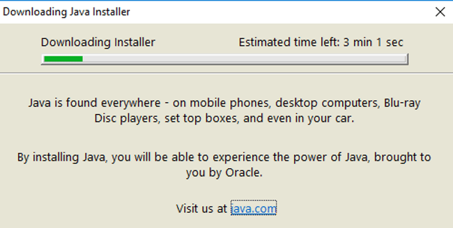 установка Java на Windows 7