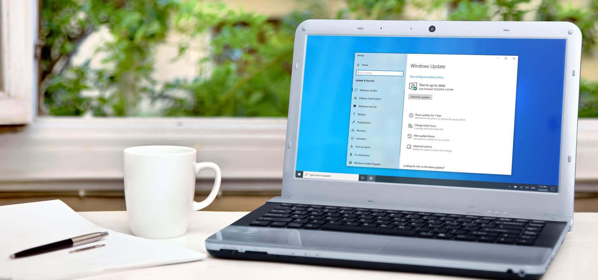 Ноутбук под управлением Windows 10