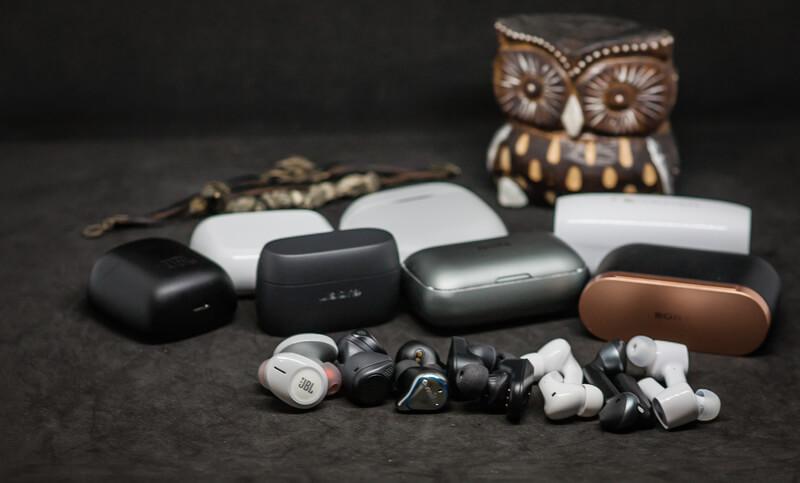 JBL Tune 125 TWS, Jabra Elite Active 75t, Mifo O5, Sony WF-1000XM3, ZMI PurPods Pro, JBL Tune 225 TWS, Nakamichi Uno