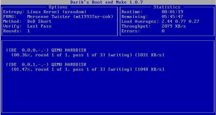 8 format disk bios