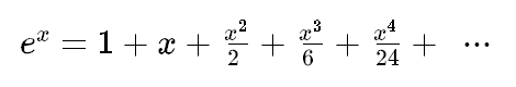 exponent as series