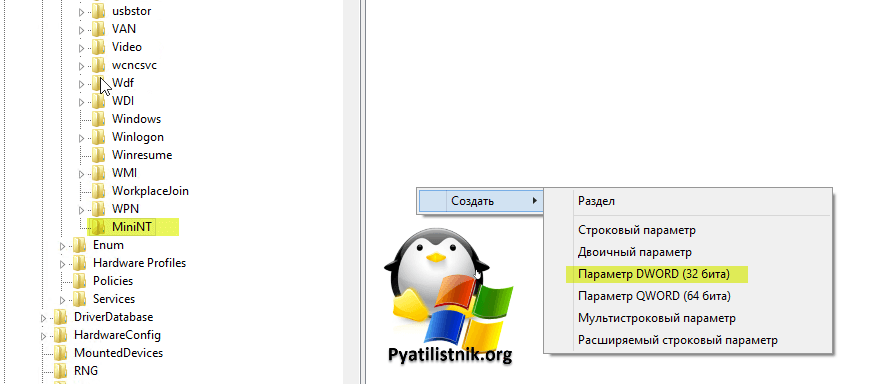 Создание ключа AllowRefsFormatOverNonmirrorVolume