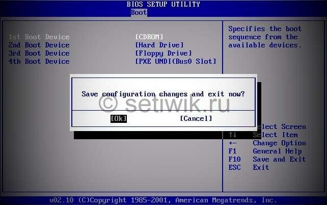 Настройка AMI BIOS (BIOS SETUP UTILITY)