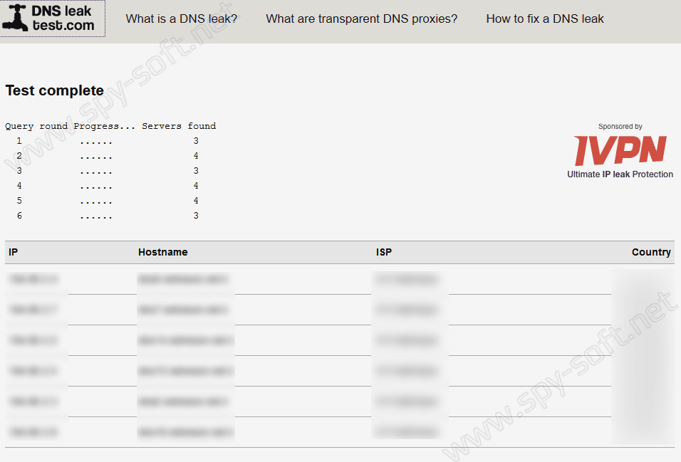 проверить утечку dns