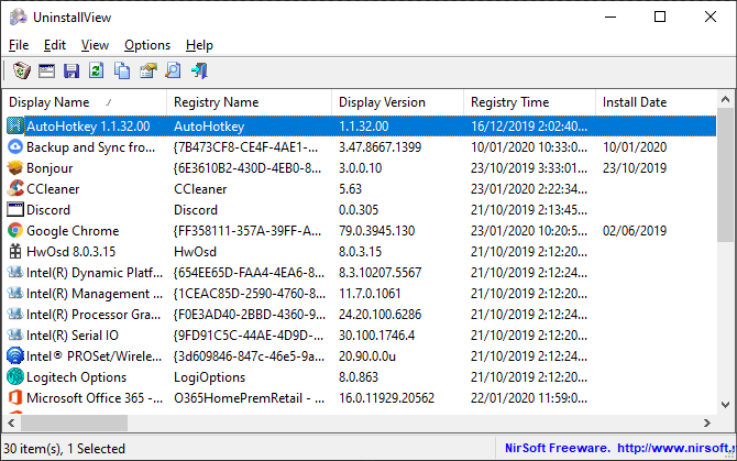 uninstallview