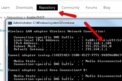 change network settings script