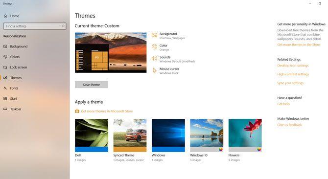 Windows 10 Themes