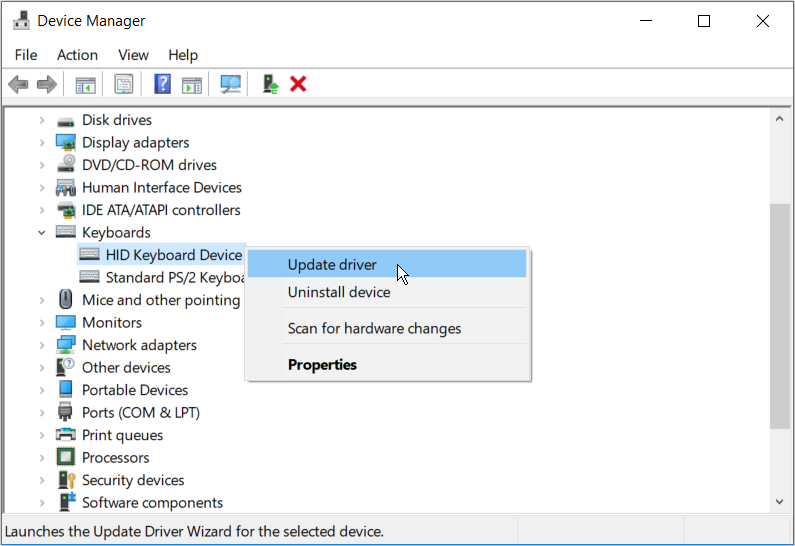 Updating the Keyboard Drivers
