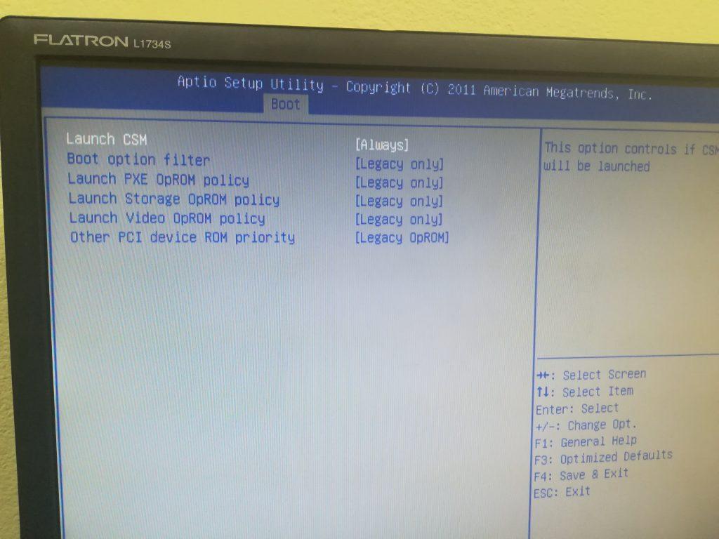 Boot Option Filter