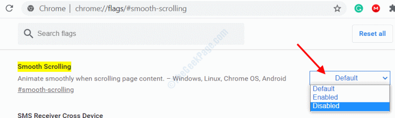 chrome smooth scrolling