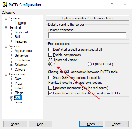 Как настроить putty