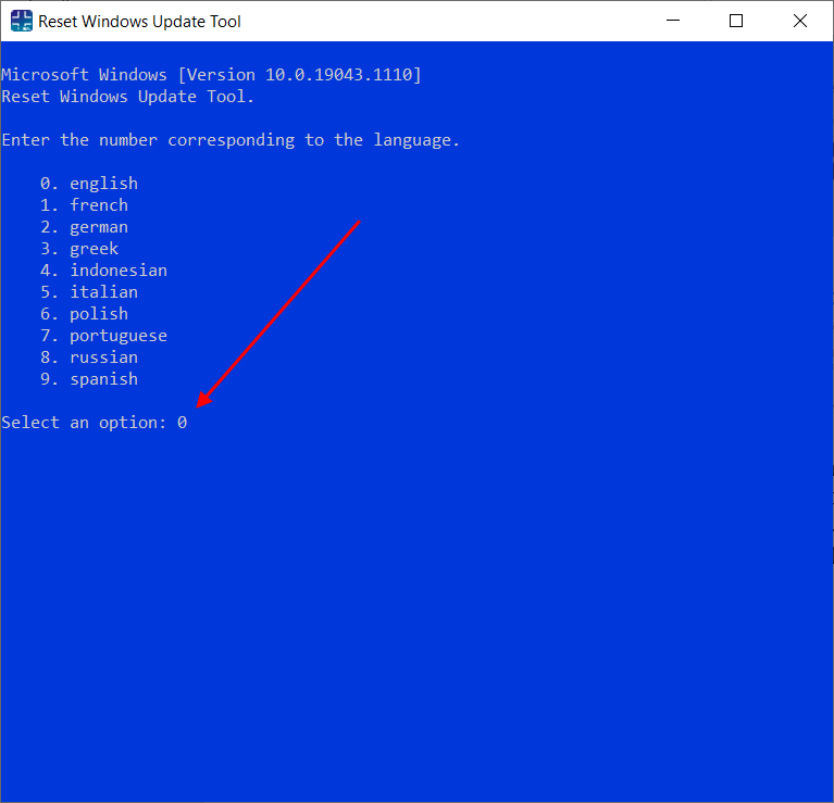 Как работать в программе Reset Windows Update Tool