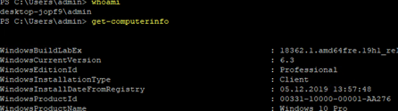 изменить ssh shell с cmd на powershell в Windows 10