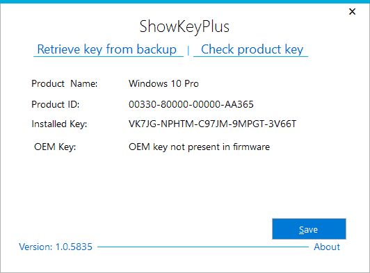 Программа ShowKeyPlus