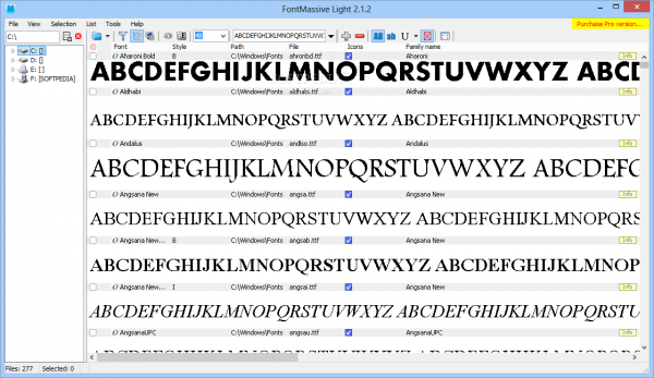 Установка шрифта при помощи FontMassive Light