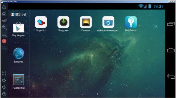 Окно Droid4x
