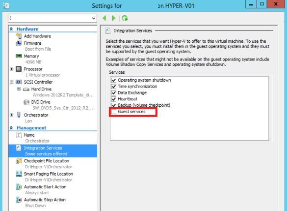 Служба интеграции guest services в hyper-v windows server 2012 r2