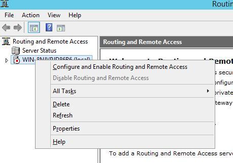 маршрутизация между сетевыми интерфейсами windows