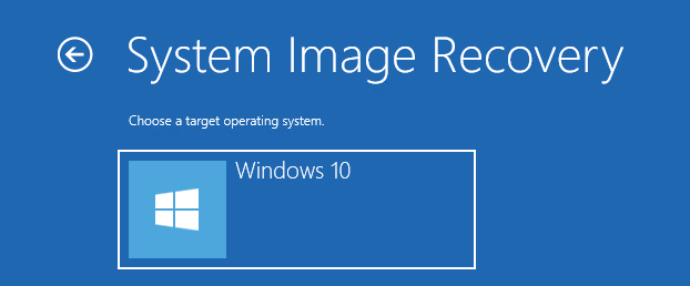 system image recovery