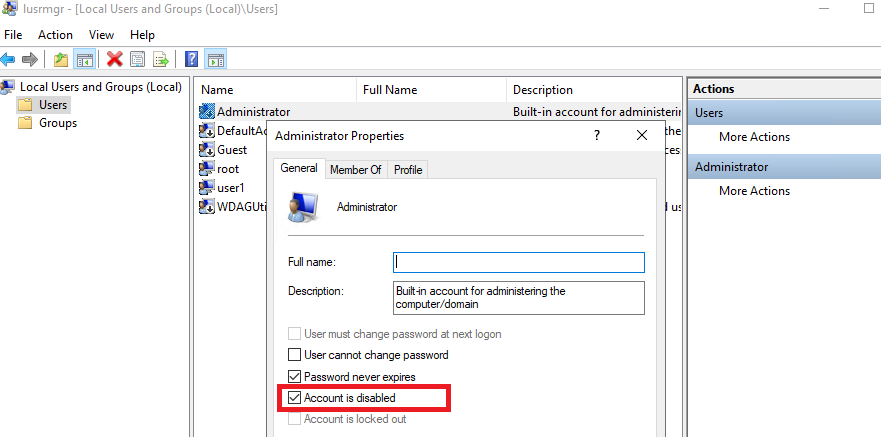 razblokirovat lokalnogo administratora v windows