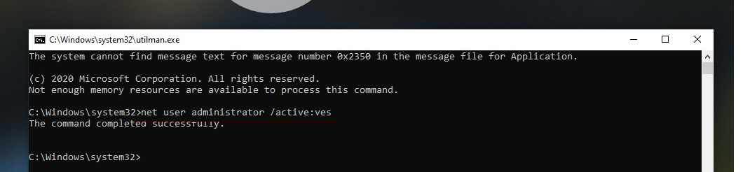 sbros parolya administratora v windows 10