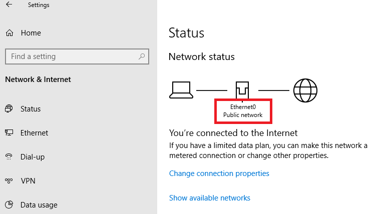 prosmotr naznachennogo tipa seti v windows