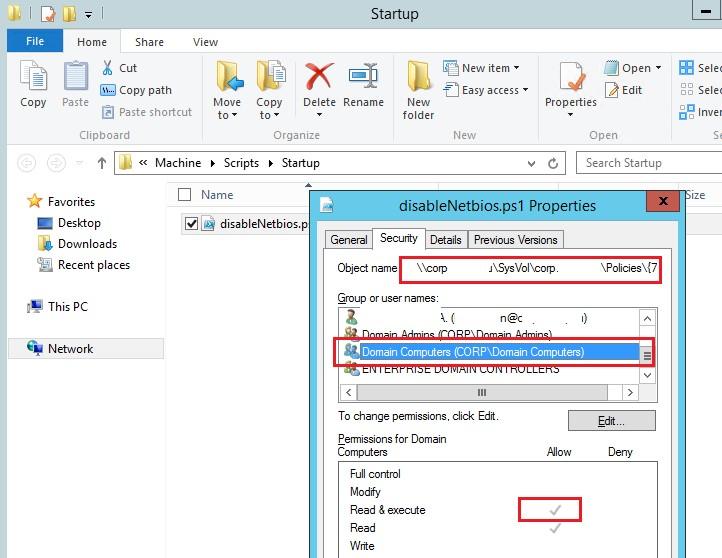 powershell script ntfs razresheniya