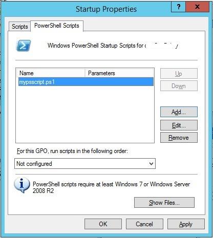 run posh script gpo